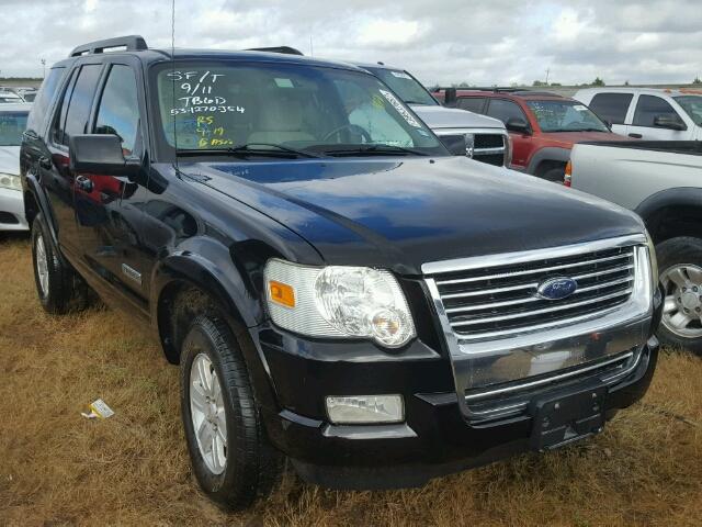 1FMEU63E28UA10520 - 2008 FORD EXPLORER BLACK photo 1