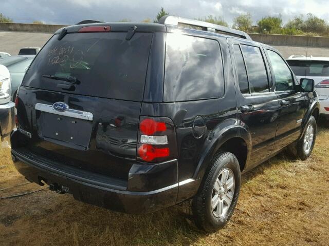 1FMEU63E28UA10520 - 2008 FORD EXPLORER BLACK photo 4