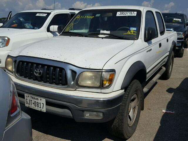 5TEGN92N92Z143108 - 2002 TOYOTA TACOMA DOU WHITE photo 1