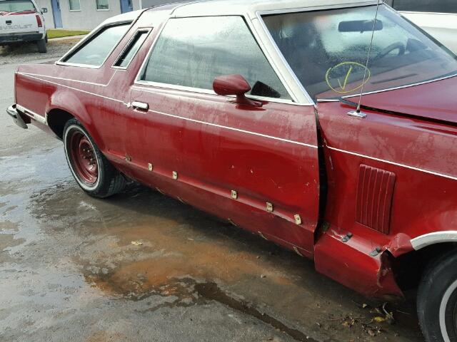 F8G87H328689F - 1978 FORD T BIRD RED photo 10