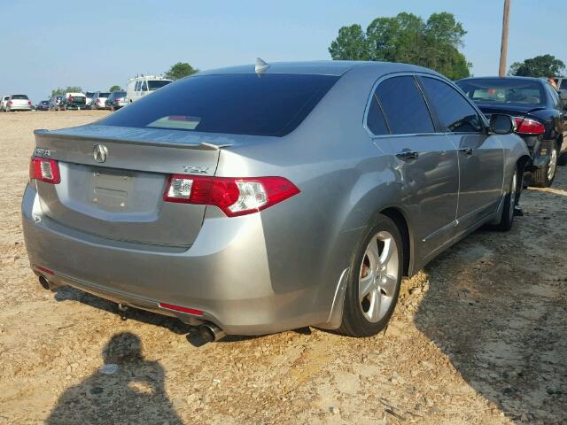 JH4CU26639C001310 - 2009 ACURA TSX GRAY photo 4