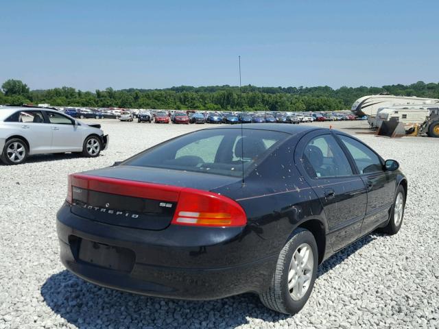 2B3HD46R22H228134 - 2002 DODGE INTREPID S BLACK photo 4