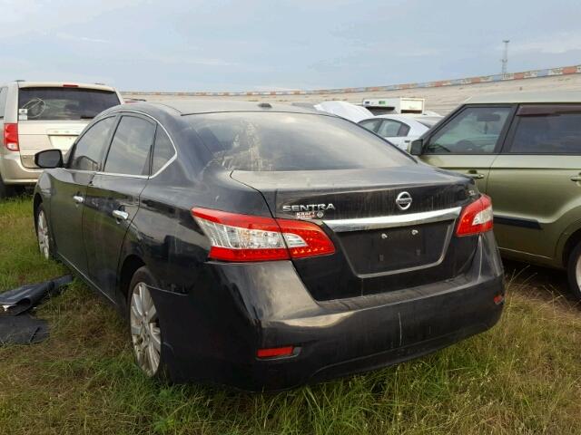 3N1AB7AP5FY287193 - 2015 NISSAN SENTRA BLACK photo 3