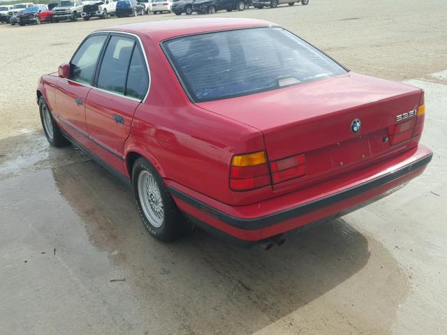 WBAHD2310LBF63923 - 1990 BMW 535 I AUTO RED photo 3