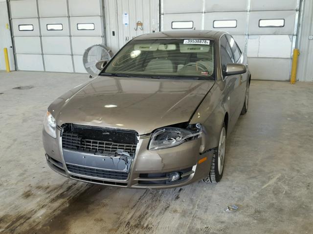 WAUAF78E07A072846 - 2007 AUDI A4 2 TAN photo 2