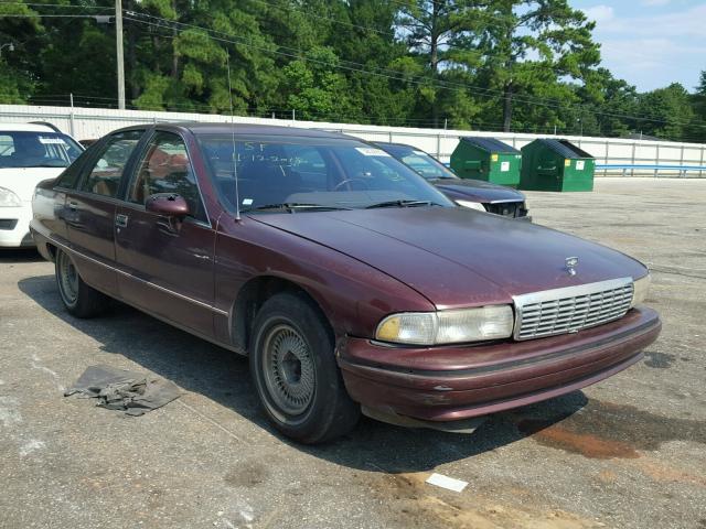 1G1BN53EXMW189850 - 1991 CHEVROLET CAPRICE CL BURGUNDY photo 1