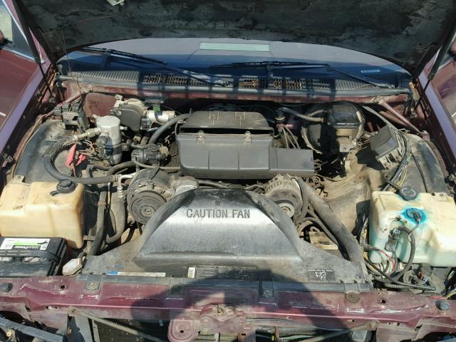 1G1BN53EXMW189850 - 1991 CHEVROLET CAPRICE CL Bordo fotoğraf 7