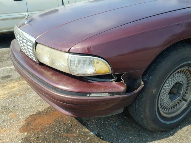 1G1BN53EXMW189850 - 1991 CHEVROLET CAPRICE CL Bordo fotoğraf 9