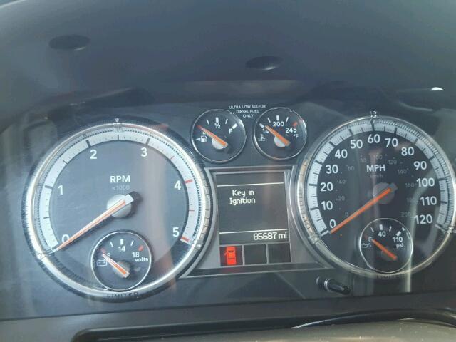 3C63DRKL2CG255057 - 2012 DODGE RAM 3500 BLACK photo 8