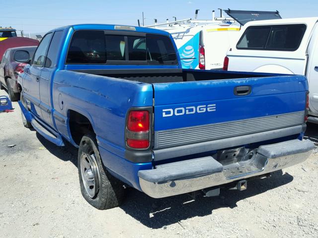 3B7HC13Z2WG157348 - 1998 DODGE RAM 1500 BLUE photo 3