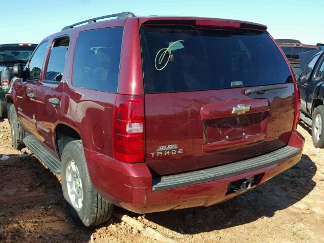 1GNFC13C19R171255 - 2009 CHEVROLET TAHOE C150 MAROON photo 3