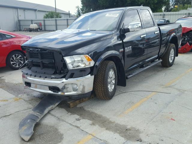 1C6RR6GT6JS117983 - 2018 RAM 1500 SLT BLACK photo 2
