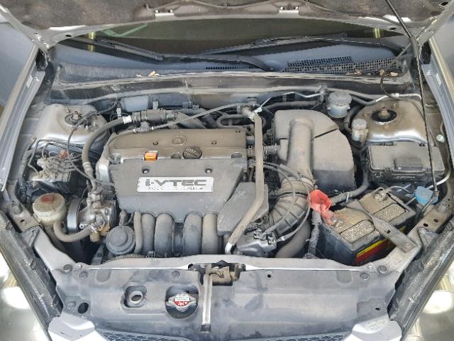 JH4DC538X5S008768 - 2005 ACURA RSX GRAY photo 7