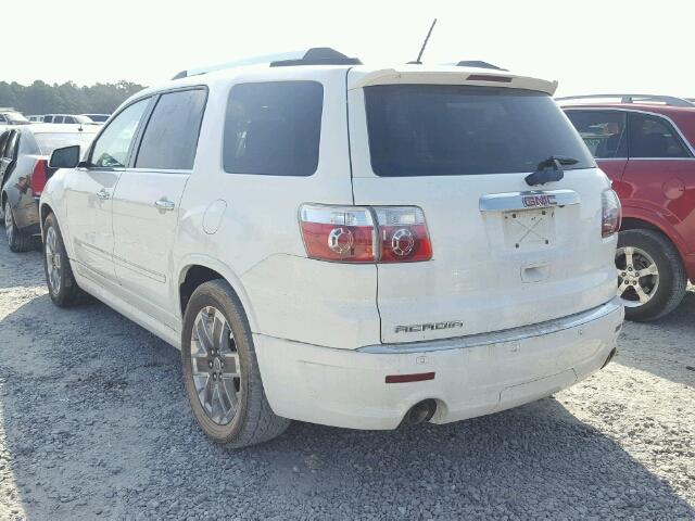 1GKKRTED4CJ410377 - 2012 GMC ACADIA DEN WHITE photo 3