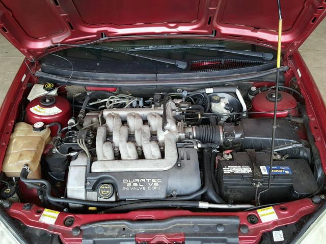 1ZWFT61LX15619540 - 2001 MERCURY COUGAR V6 RED photo 7