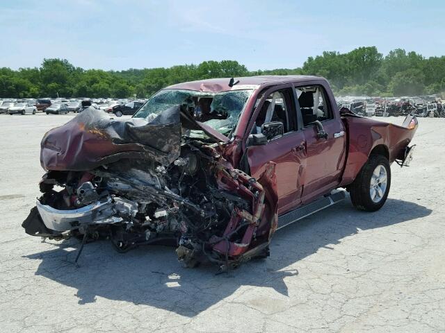 3C6RR7LT0GG190973 - 2016 RAM RAM TRUCK MAROON photo 2