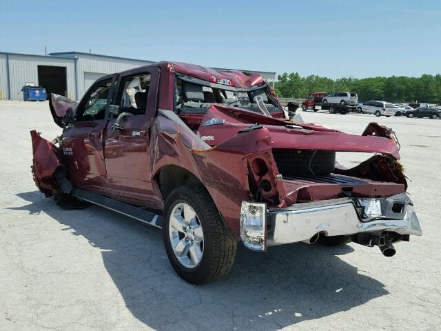 3C6RR7LT0GG190973 - 2016 RAM RAM TRUCK MAROON photo 3