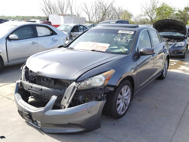 1HGCP2F85BA003315 - 2011 HONDA ACCORD EXL GRAY photo 2