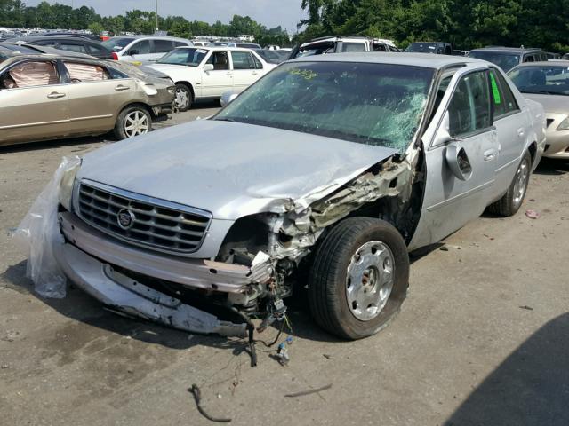 1G6KE57Y22U286998 - 2002 CADILLAC DEVILLE DH GRAY photo 2