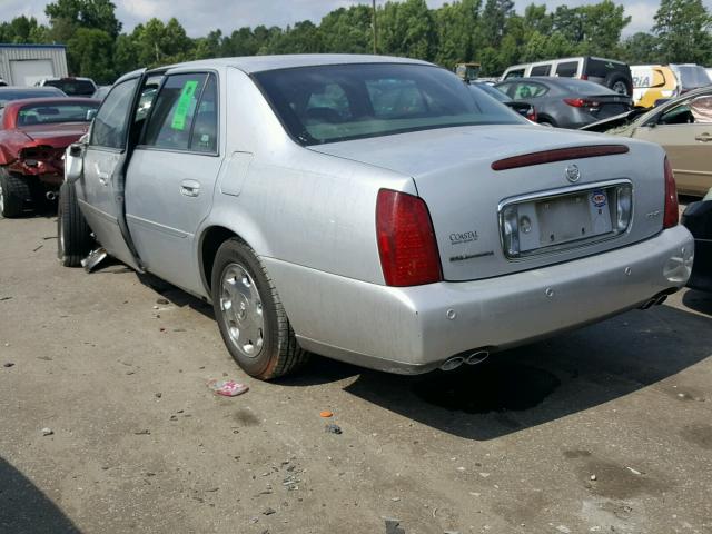 1G6KE57Y22U286998 - 2002 CADILLAC DEVILLE DH GRAY photo 3