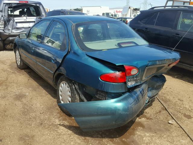 3FALP6539TM118330 - 1996 FORD CONTOUR GL GREEN photo 3