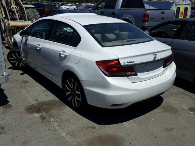19XFB2F95FE223253 - 2015 HONDA CIVIC EXL 白色 照片 3