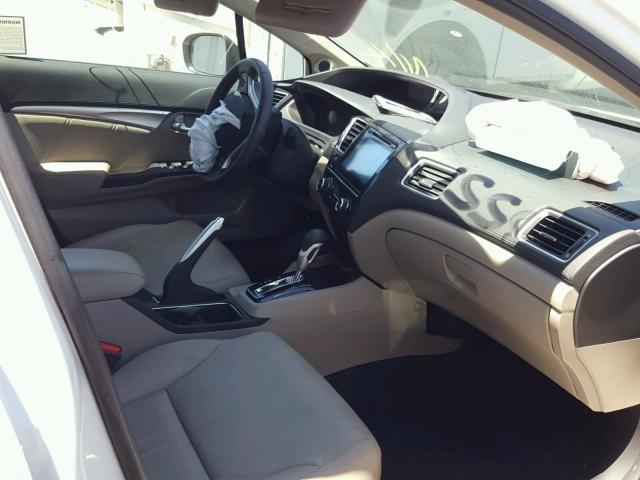 19XFB2F95FE223253 - 2015 HONDA CIVIC EXL 白色 照片 5