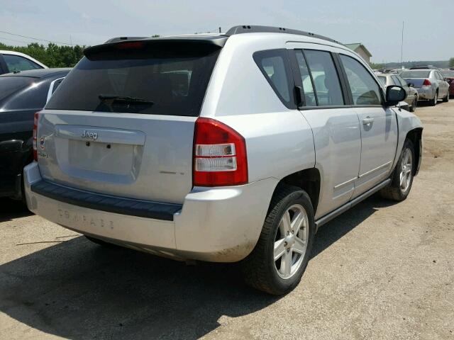 1J4NF4FB4AD553243 - 2010 JEEP COMPASS SP SILVER photo 4