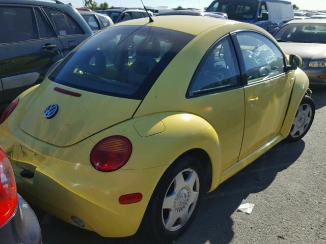 3VWCC21C3YM440261 - 2000 VOLKSWAGEN NEW BEETLE ყვითელი ფოტო 4