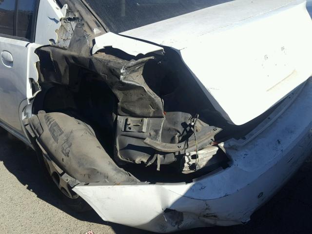 1G8AJ52F63Z111341 - 2003 SATURN ION LEVEL WHITE photo 9