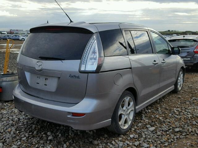 JM1CR2W30A0372729 - 2010 MAZDA 5 GRAY photo 4