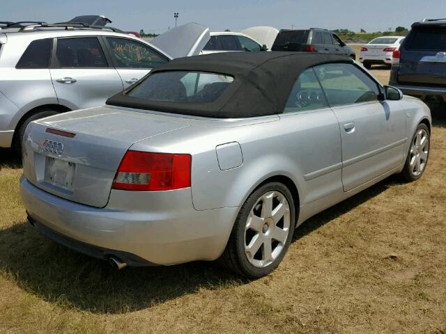 WUARL48H05K902095 - 2005 AUDI S4 SILVER photo 4