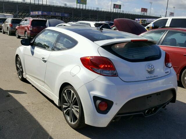 KMHTC6AE2GU279824 - 2016 HYUNDAI VELOSTER WHITE photo 3