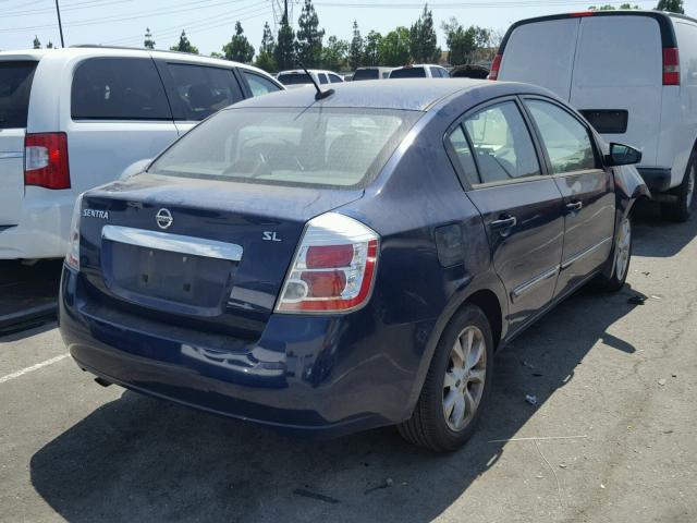 3N1AB6AP2AL687227 - 2010 NISSAN SENTRA 2.0 BLUE photo 4