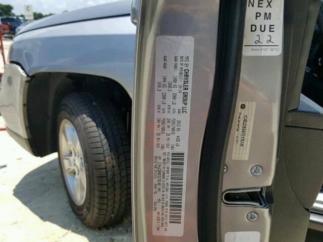 1C4NJCBA6FD178149 - 2015 JEEP COMPASS SP SILVER photo 10