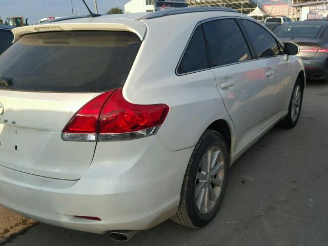 4T3ZA3BB5BU048094 - 2011 TOYOTA VENZA BASE WHITE photo 4