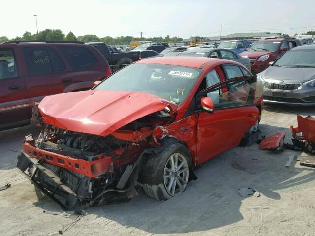 1FADP3F24FL357248 - 2015 FORD FOCUS SE RED photo 2