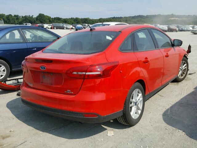 1FADP3F24FL357248 - 2015 FORD FOCUS SE RED photo 4