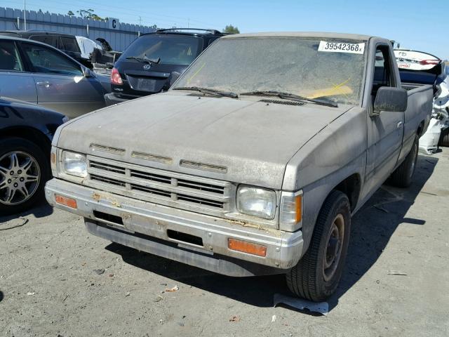 1N6HD12H6LC367744 - 1990 NISSAN D21 LONG B GRAY photo 2