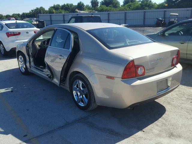 1G1ZC5EB4AF212476 - 2010 CHEVROLET MALIBU 1LT 金色 照片 3