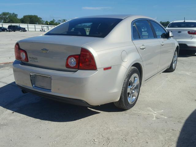 1G1ZC5EB4AF212476 - 2010 CHEVROLET MALIBU 1LT 金色 照片 4