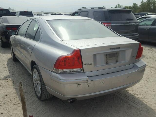 YV1RS592182686241 - 2008 VOLVO S60 SILVER photo 3