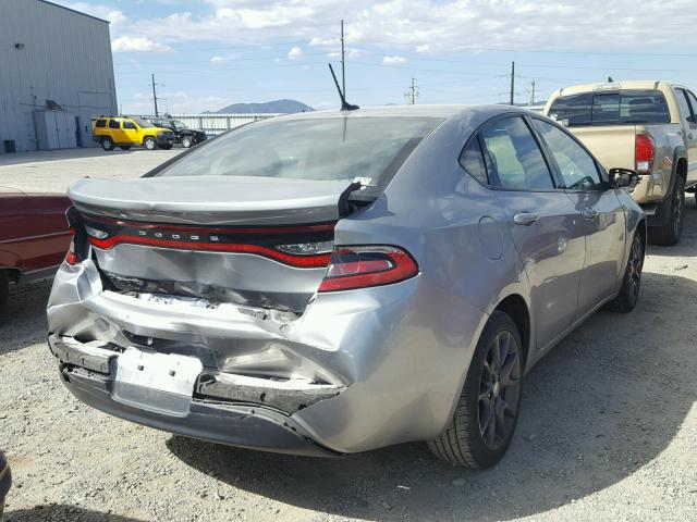 1C3CDFAA4FD311495 - 2015 DODGE DART SE SILVER photo 4