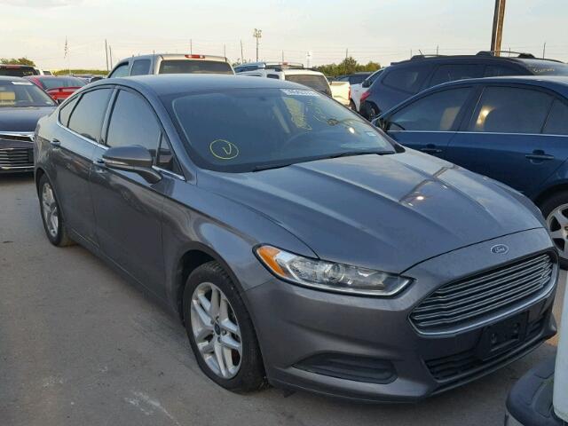 3FA6P0HR6DR382846 - 2013 FORD FUSION SE GRAY photo 1