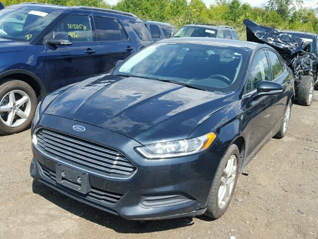 3FA6P0HD5ER213892 - 2014 FORD FUSION BLACK photo 2