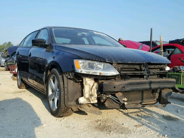 3VW2K7AJ8CM396857 - 2012 VOLKSWAGEN JETTA BASE BLACK photo 1