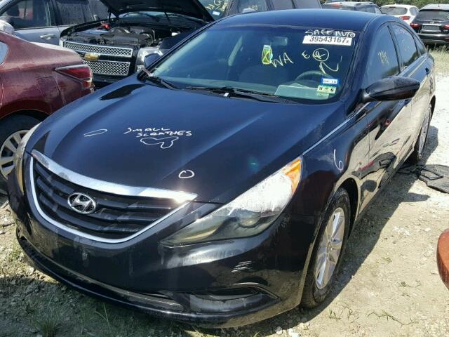 5NPEB4AC0DH767663 - 2013 HYUNDAI SONATA GLS BLACK photo 2