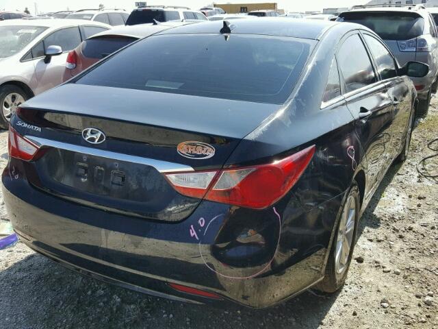 5NPEB4AC0DH767663 - 2013 HYUNDAI SONATA GLS BLACK photo 4