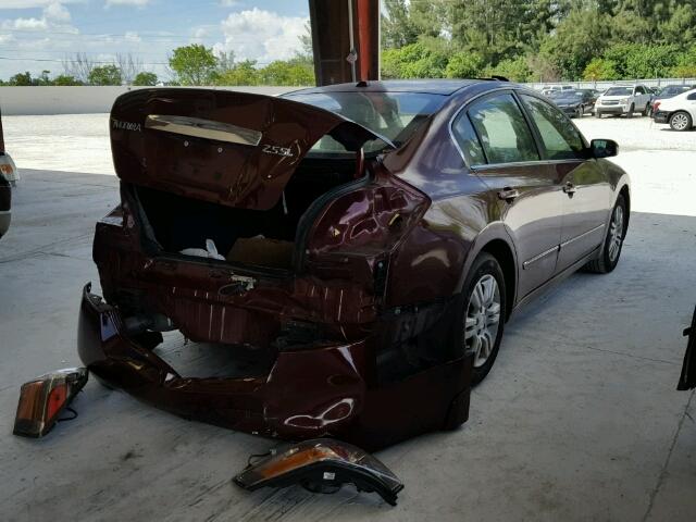 1N4AL2AP4BC158643 - 2011 NISSAN ALTIMA BAS BURGUNDY photo 4