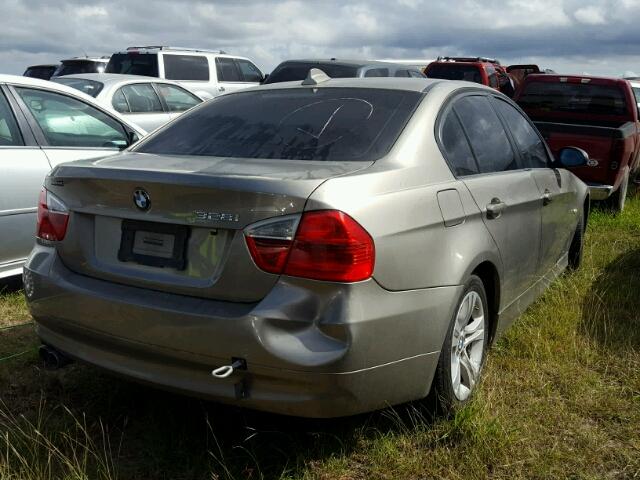 WBAVA37548NL58736 - 2008 BMW 328 I GRAY photo 4